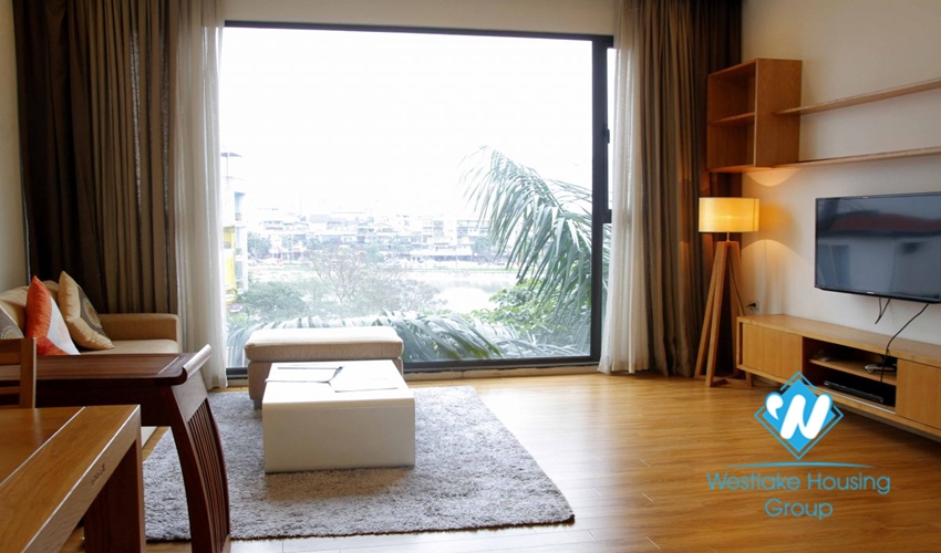 Furnished, stunning new apartment for rent on Pham Huy Thong, Ngoc Khanh, Ba Dinh, Hanoi